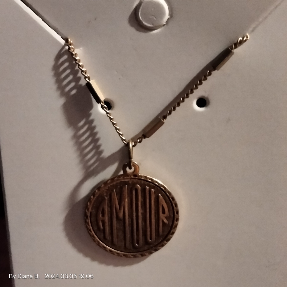 Amano Studios Amour "Love" Medallion Necklace